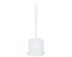Benson Wc Borstel - met houder - wit - kunststof - toiletborstel
