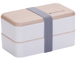 Bento Box Japans - lunchbox - 1200mlLunchbox - broodtrommel - broodtrommel kinderen - broodtrommel lunchbox volwassenen - Wit