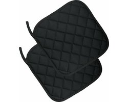 Benza Pannenlappen - Zwart - 4 stuks