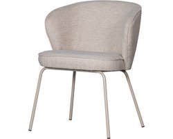 BePureHome Admit Eetkamerstoel - Wollige stof - Kiezel Grijs - 78x60x58