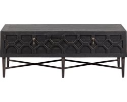 BePureHome Bequest TV-Meubel/Salontafel - Hout - Zwart - 46x120x60