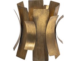 BePureHome Course Windlicht - Metaal - Antique Brass - 27x27x27