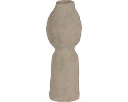 BePureHome Harire Vaas - Papier Mache - Clay - 45x15x15