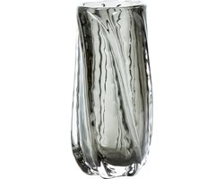 BePureHome Paragon Vaas - Glas - Antraciet - 27x12x12