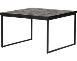 BePureHome Sharing Bijzettafel - Hout/Metaal - Zwart - 38x60x60