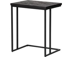 BePureHome Sharing Bijzettafel U-Vorm - Hout/Metaal - Zwart - 55x45x35
