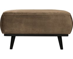 BePureHome Statement Hocker - Velvet - Taupe - 40x80x55
