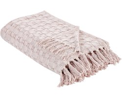 BERE - Bedsprei - Pastelroze - 200 x 220 cm - Katoen