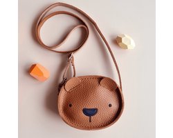 Berentasje - Kindertas - Beer - Beertje - Schoudertas - Tasje - Bruin - Peuter - Kleuter - Baby en Kind - Kinderaccessoires - Crossbodytas