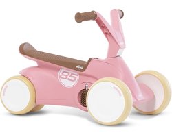 BERG GO² Retro Loopauto - 10 tot 30 Maanden - Uitklapbare pedalen - Roze