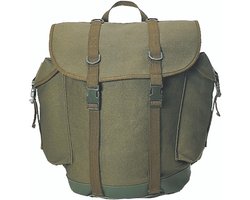 Berg Rugzak - Outdoor Tas - Wandelen Kamperen - Waterdicht PVC Onderkant - 25 Liter - Olijfgroen