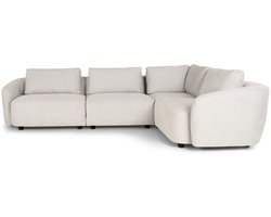 Bergen hoekbank omkeerbaar beige.