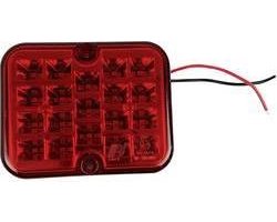 Berger & Schröter Mistlamp Open kabeleinden Mistachterlicht Achter 12 V Rood