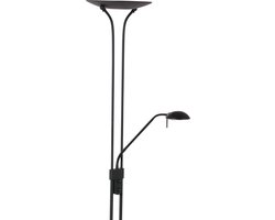 Bergerac LED uplighter 2 lichts zwart 2700k dimbaar - Klassiek - Mexlite