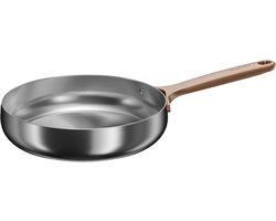 BergHOFF Home Koekenpan Ø 24 cm - RVS Koekenpan - PFAS & PTFE vrij - Inductie, Elektrisch, Keramisch & Gas - RVS Handgrepen rose gold - Vaatwasserbestendig- Warm Blush