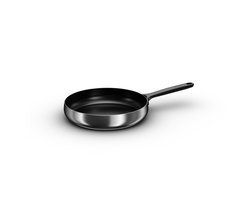 BergHOFF Home Koekenpan Ø 28 cm - RVS Koekenpan - Antikleefpan - PFAS & PTFE vrij - Inductie, Elektrisch, Keramisch & Gas - Keramische Anti-Aanbakpan - Zwart