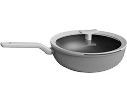 BergHOFF Leo Lite Roerbakpan Met Deksel Grijs Ø28cm