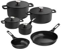 BergHOFF Leo Phantom Downdraft Pannenset 6-Delig met gratis panbeschermerset