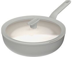 BergHOFF Wokpan 28cm - Downdraft en afgiet deksel - 4,2L - Recycled - Balance MM | Leo