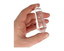 Bergkristal dubbeleinder gepolijst 10-20 gr.