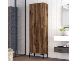 Berlin A Multifunctionele kast | 100% MELAMINE | Walnoot - Asir Group - Opbergkast - Bruin - Metaal; Spaanplaat