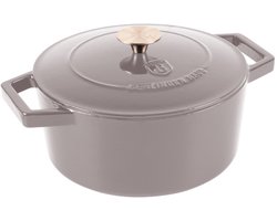 Berlinger Haus 6525 - Gietijzeren braadpan - Taupe collection - 24 cm - Grijs