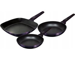Berlinger Haus 7104 - Pannenset - 3 delig - Purple Eclipse collectie