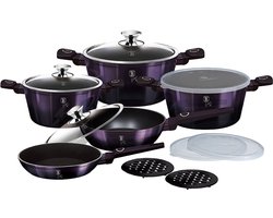 Berlinger Haus 7143 - Luxe Pannenset Purple Eclipse Collection - 13 delig