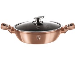 Berlinger Haus Hapjespan - Inductie - Ø 28 cm - Met Deksel - Rose Goud