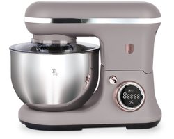 Berlinger Haus Keukenmachine Taupe - RVS Kom 6 Liter - 1500W