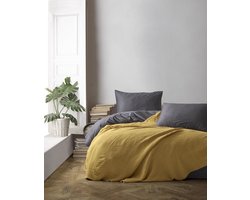 Berolige Mousseline Sprei 4-laags Katoen - 200x220 cm - Saffraangeel