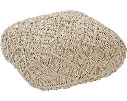 BERRECHID - Vloerkussen - Beige - 50 x cm - Katoen