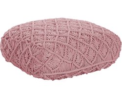 BERRECHID - Vloerkussen - Roze - 50 x cm - Katoen