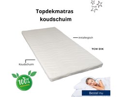 Berry Sleep® Hotel Deluxe Topper - 90x200 Topdekmatras - Koudschuim - Tencel - 7cm dik