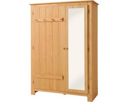 Bertram - Garderobekast 2 Deurs Grenen Natuur (170 x 120 x 50 cm)
