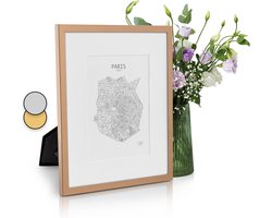 Berwick fotolijst rechthoekig 24,8 x 19,3 cm foto's passe-partout glas