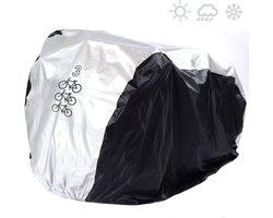 Beschermhoes - 3 fietsen - Zadelhoes - Opbergtas - 210D - Alle weersinvloeden - 200*105*110 cm(L) - waterdicht - stofdicht - UV-bescherming - Cover