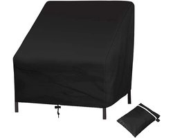 Beschermhoes bank - Waterdichte Stoelhoes - Outdoor Patio Meubelhoezen - Tuinstoel hoes - Waterdichte Schommel- & Lounge Stoelen - Beschermhoes - Sneeuwbeschermingshoes - Waterdicht - 210D Oxford-doek - zwart - 37.8"W x 30.7" D x 28.74" H