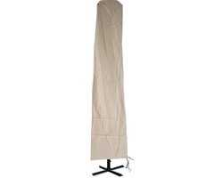 Beschermhoes MCW voor zweefparasol tot 3,5 m, afdekhoes met ritssluiting ~ crème