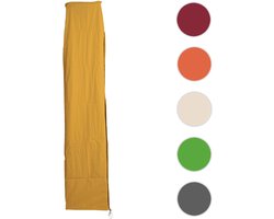 Beschermhoes MCW voor zweefparasol tot 3,5 m, afdekhoes met ritssluiting ~ geel