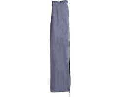 Beschermhoes MCW voor zweefparasol tot 4 m, afdekhoes met ritssluiting ~ blauw