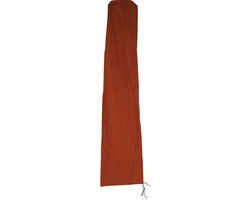Beschermhoes MCW voor zweefparasol tot 4 m, afdekhoes met ritssluiting ~ terracotta