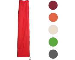 Beschermhoes MCW voor zweefparasol tot 4,3 m (3x3 m), afdekhoes met ritssluiting ~ rood
