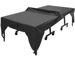 Beschermhoes tafeltennistafel - Waterdicht en stofdicht - Indoor en outdoor - Zwart - Pingpongtafel - Beschermhoes voor opvouwbare tafel - Sportuitrusting