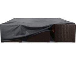 Beschermhoes tuinkussens rechthoekig waterdicht-anti-UV-verbeterde-scheurvaste-420D-Oxford-stof alle weersomstandigheden geschikt voor tuinbankstel uit rotan terrastafelhoezen 230 x 165 x 70 cm Beschermhoes tuinkussens