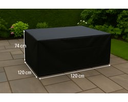 Beschermhoes Tuinmeubel 120x120x74 Zwart Loungeset /Hoes tuinmeubelen - Loungeset beschermhoes