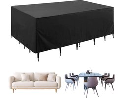 Beschermhoes Tuinmeubelen - Afdekking Buiten - Bescherming Weer - 420D Oxford Stof - 150x90x80 cm - Zwart