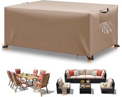 Beschermhoes Tuinmeubelen - Afdekking Meubels - Meubels Beschermen - Waterdicht Uv-bestendig - 170 x 94 x 71 cm - Kaki
