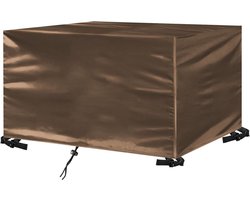 Beschermhoes Tuinmeubelen - Hoes Tuintafel - Meubels Beschermen - Waterdicht 420D Oxford - 150x120x85cm - Bruin