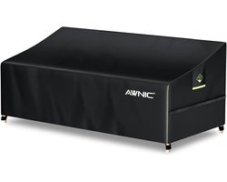 Beschermhoes voor 3-zits loungebank - Waterdichte outdoor rotan sofa cover - 420D polyester - 220x85x61/71cm